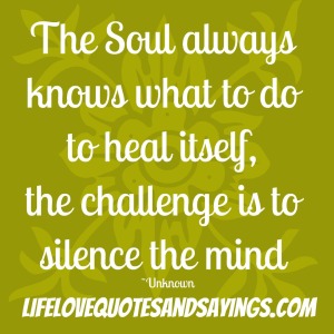 quote the soul always knows what to do